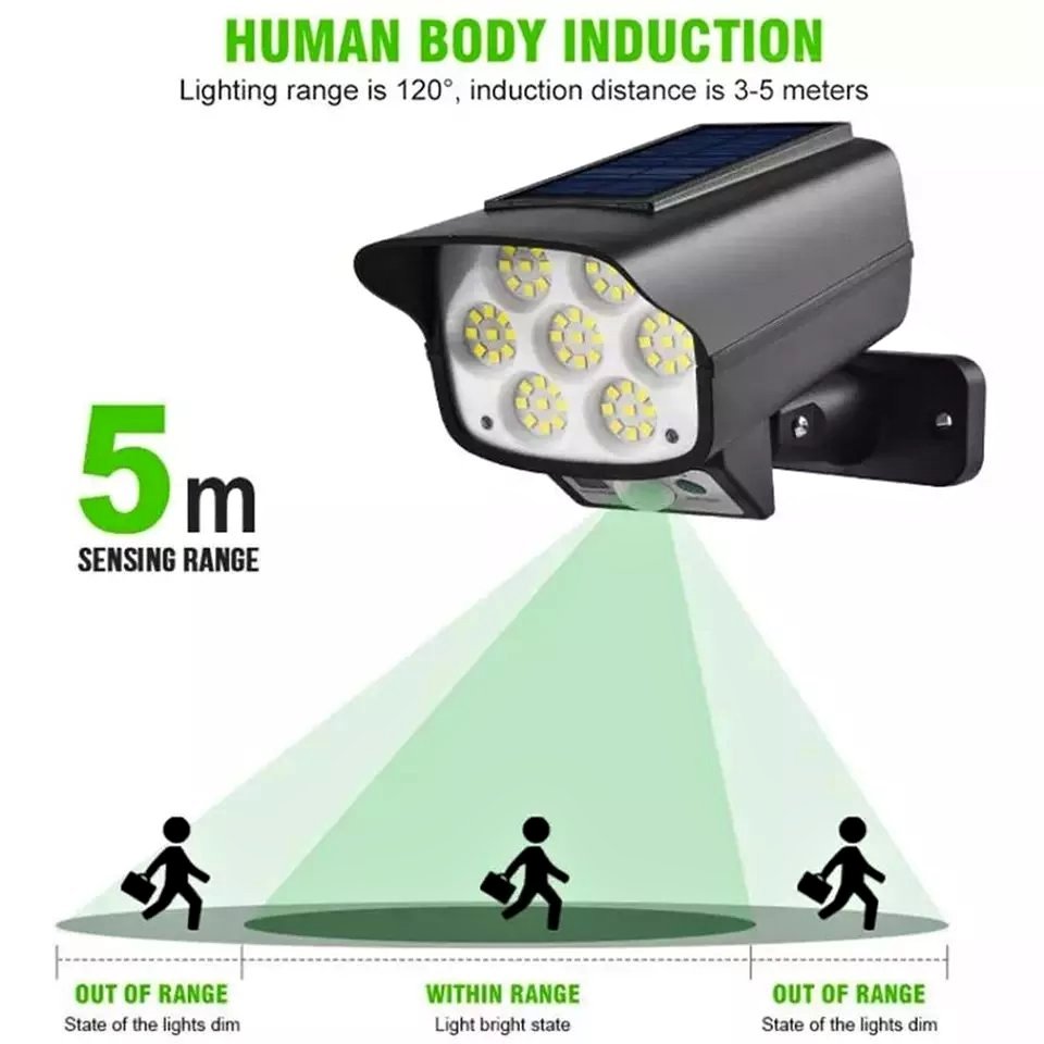 FOCO LED CON PANEL SOLAR Y SENSOR